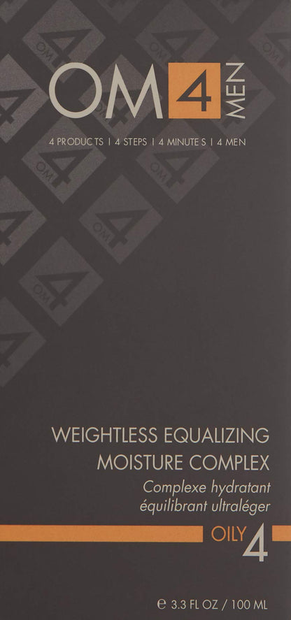 Organic Male OM4 Oily Step 4: Weightless Equalizing Moisture Complex, Moisturizer for Oily Skin to help reduce shine and breakouts for men
