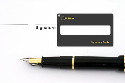 Signature Guide Card for Visually Impaired