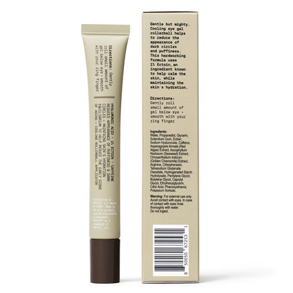 PAPATUI by Dwayne Johnson Awakening Eye Gel for Men | Cooling Rollerball Applicator | Reduce Puffiness, Brighten Dark Circles, and Hydrate Tired Under-Eyes | Made with Hyaluronic Acid | 0.5oz