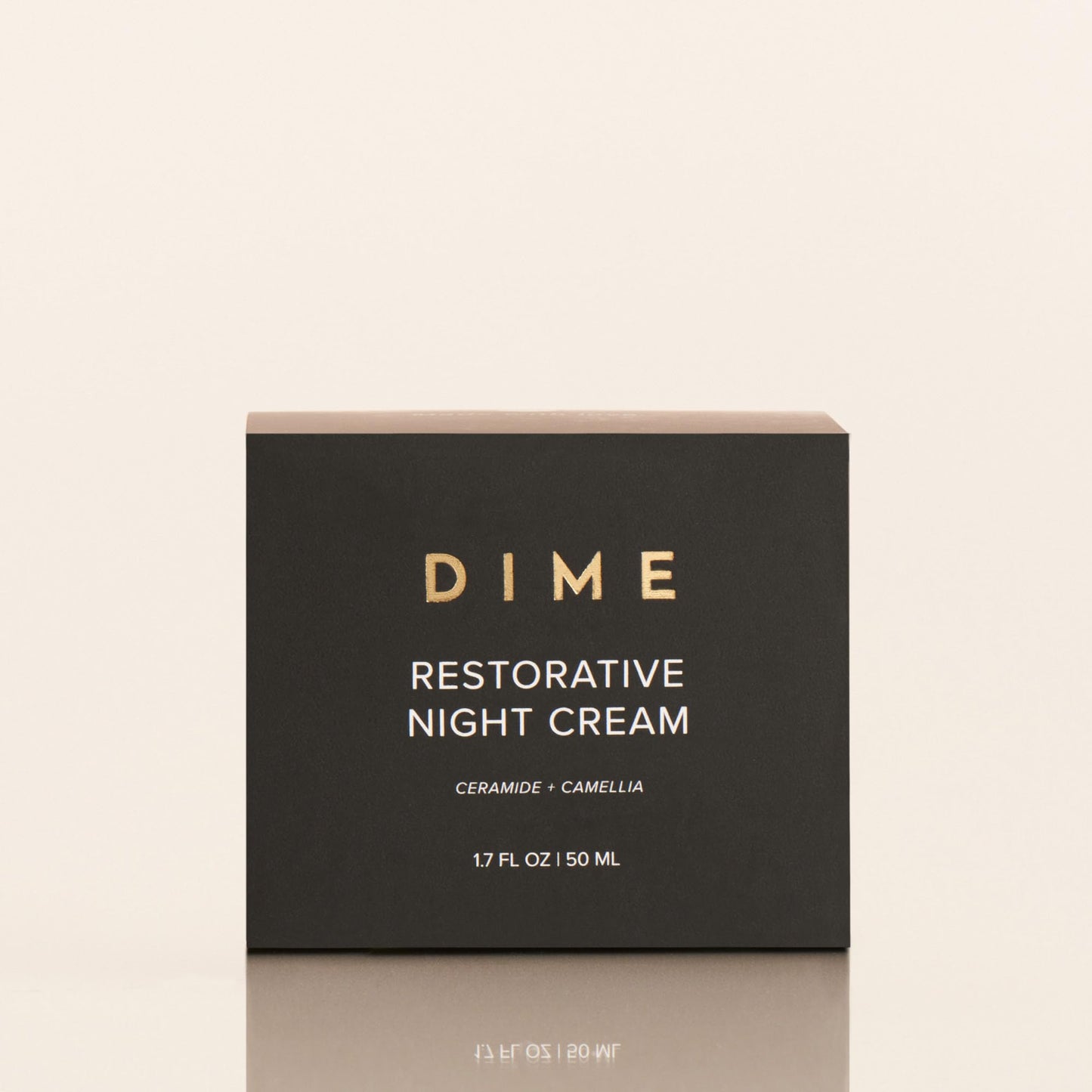 DIME Beauty Restorative Night Cream, Facial Moisturizer with Ceramides and Sea Buckthorn, 1.7 oz / 50 ml in Pump