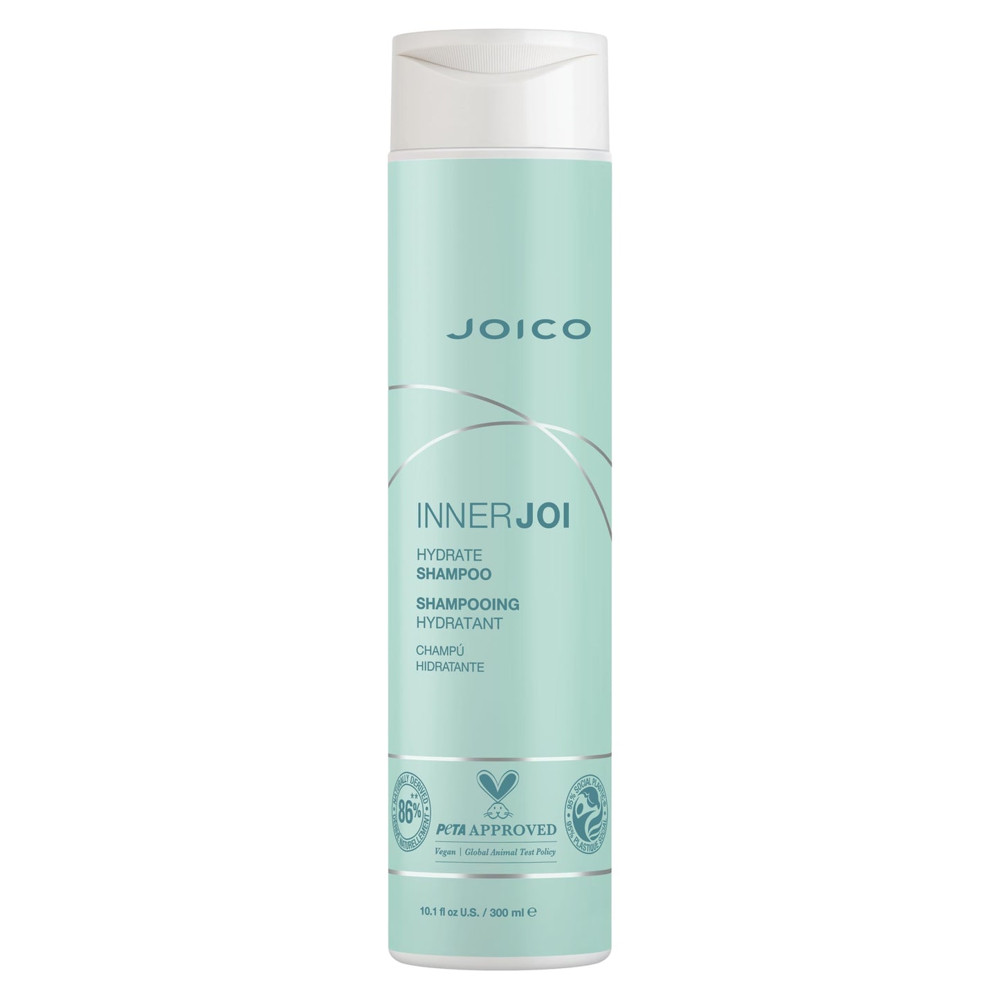 Joico InnerJoi Hydrate Shampoo | For Dry Hair & Scalp | Sulfate & Paraben Free | Naturally-Derived Vegan Formula