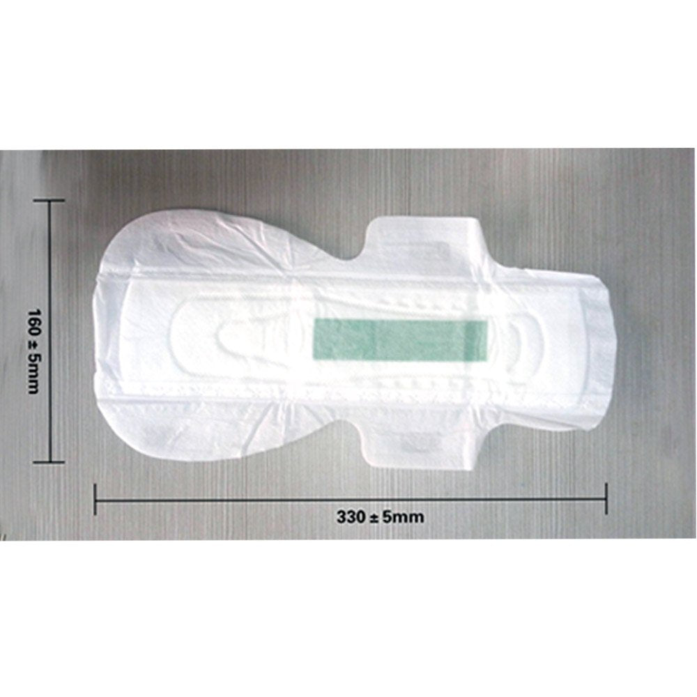 SHUYA Anion Ultral Long Overnight Pads for Woman with Wings,Postpartum Pads After Birth with Patented Negative ion Strip, Super Absorbency, Size 330mm-Scented (Pack of 2, 16)