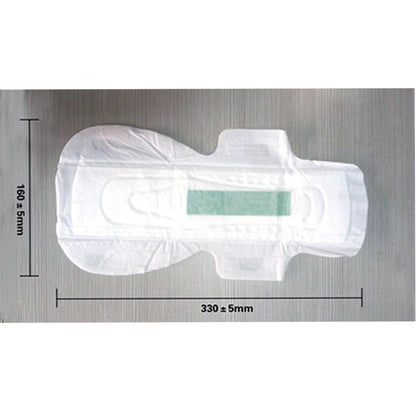 SHUYA Anion Ultral Long Overnight Pads for Woman with Wings,Postpartum Pads After Birth with Patented Negative ion Strip, Super Absorbency, Size 330mm-Scented (Pack of 2, 16)