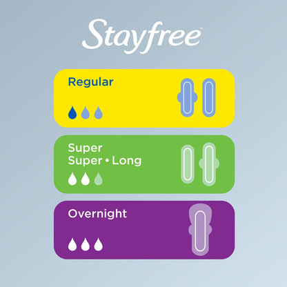 Stayfree Reg Maxi Pad c Size, 24 Count (Pack of 1), Regular