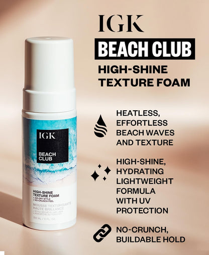IGK BEACH CLUB High-Shine Texture Foam