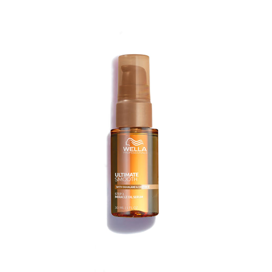 Wella Professionals ULTIMATE SMOOTH Miracle Oil Serum for Dry, Dull & Frizzy Hair | Nourishes, Smooths & Adds a Silky Shine | With Squalane & Omega 9 | Heat Protectant | Color Safe