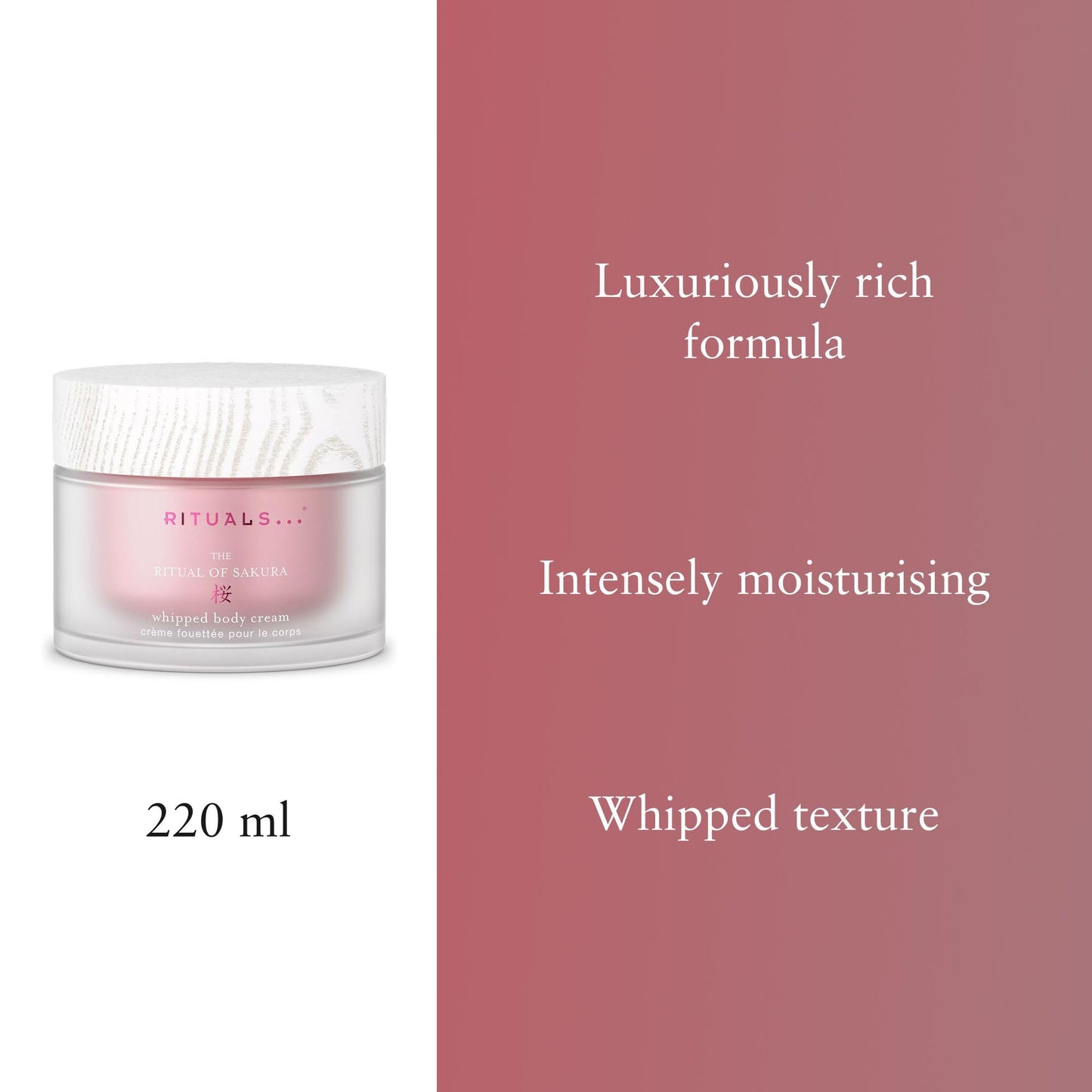 RITUALS The of Sakura Body Cream, Cherry Blossom and Rice Milk Moisturising Body cream