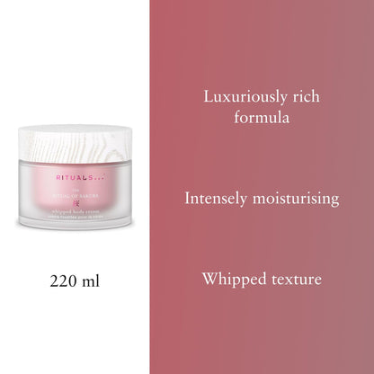 RITUALS The of Sakura Body Cream, Cherry Blossom and Rice Milk Moisturising Body cream