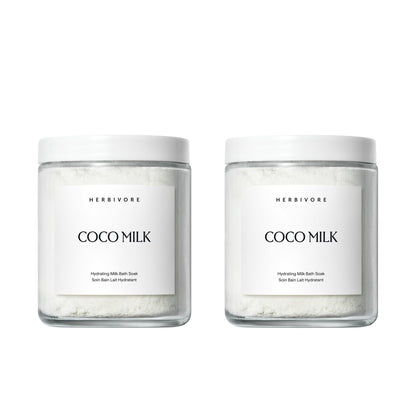 HERBIVORE Coconut Milk Bath Soak | Deeply Hydrating + Skin Softening, Soothing Light Coconut Scent, Vegan, Plant-Based