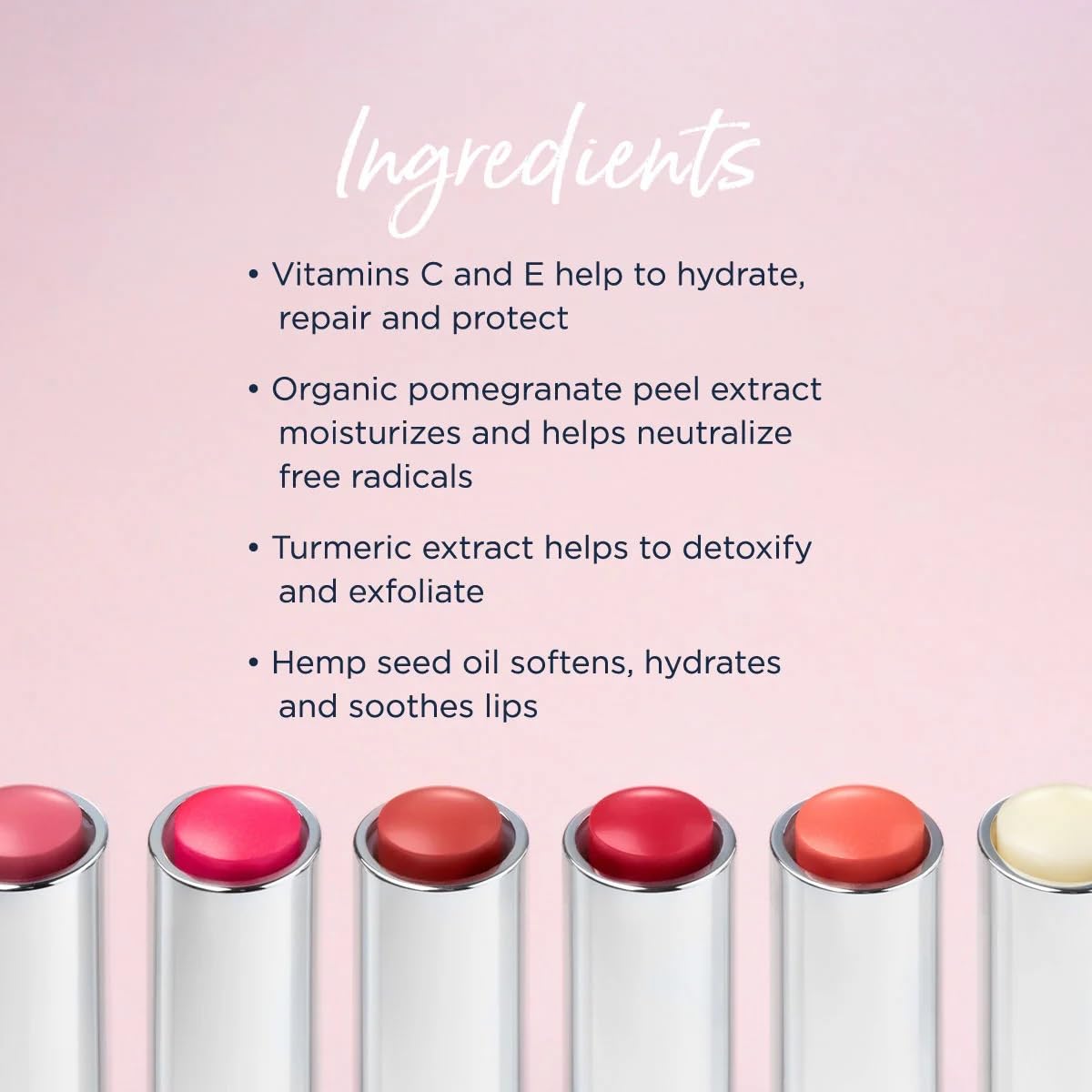 Lune+Aster Tinted Lip Balm | Vegan, Lightweight, Retractable Lip Balm, Sheer And Buildable Color For A Dewy Lip