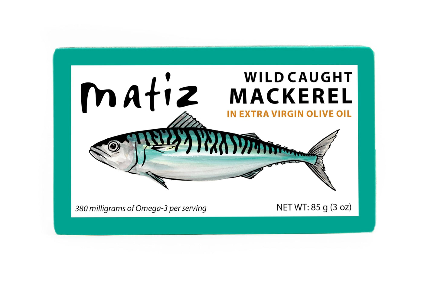 Matiz Mackerel in Extra Virgin Olive Oil | 3 Ounces | Spanish Natural Artisan Wild Caught Fish (5 Pack)