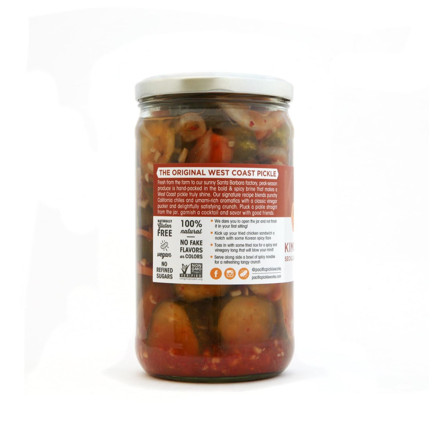 Pacific Pickle Works - Kimchi meets Pickle - Seoul Satisfying Thick Pickle Chips, 24 Fl Oz (Pack of 3)