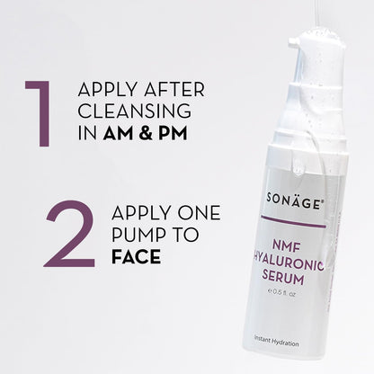 Sonage NMF Hyaluronic Acid Serum: Anti-Aging Face Plumping Serum | Ultra Hydrating for Dehydrated Skin