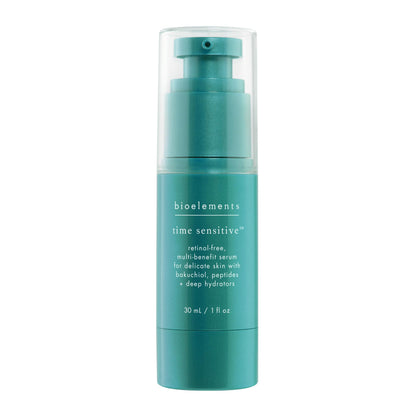 Bioelements Time Sensitive - 1 fl oz - Retinol-Free, Multi-Benefit Serum - Targets Premature Aging - For Sensitive Skin - Vegan, Gluten Free