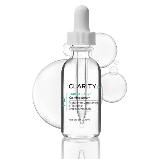 ClarityRx Take It Easy Calming Face Serum, Natural Plant-Based Anti-Redness Treatment for Sensitive Skin & Rosacea
