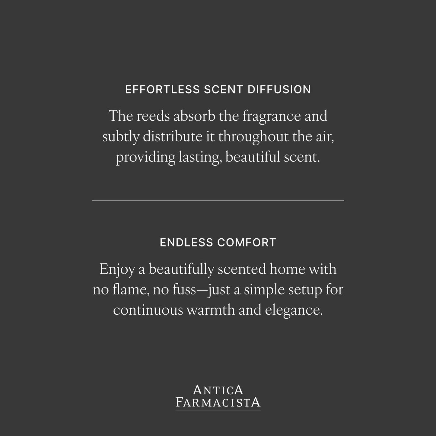 Antica Farmacista Home Ambiance Diffuser - Long-Lasting Reed Scent Diffuser - Luxury Room Freshener Gift - Ironwood, 8.45 fl oz