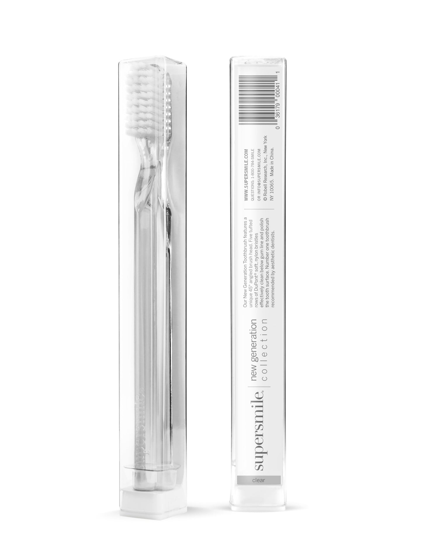 Supersmile New Generation Toothbrush w/Patented 45° Soft Nylon Bristles - Whitening Tooth Brush w/Ergonomic Handle Guarantees ADA Recommended Brushing Angle for Adults & Children