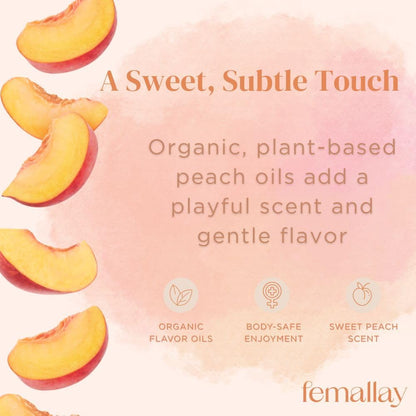 Femallay Organic Vaginal Melts – Sweetly Peach – Moisturizes and Refreshes – 14 Count + Applicator