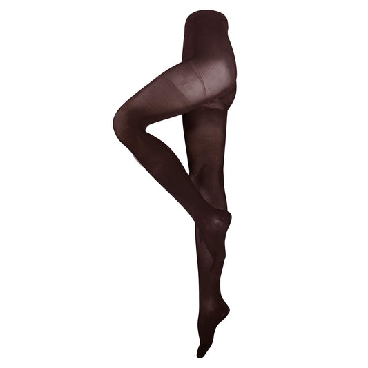 NuVein Medical Compression Pantyhose, 20-30 mmHg Support, Opaque, Black, Medium