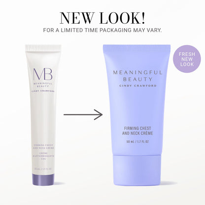Meaningful Beauty Firming Chest and Neck Crème , Tightening Treatment with Vitamin C and Hyaluronic Acid , 1.7 Ounce