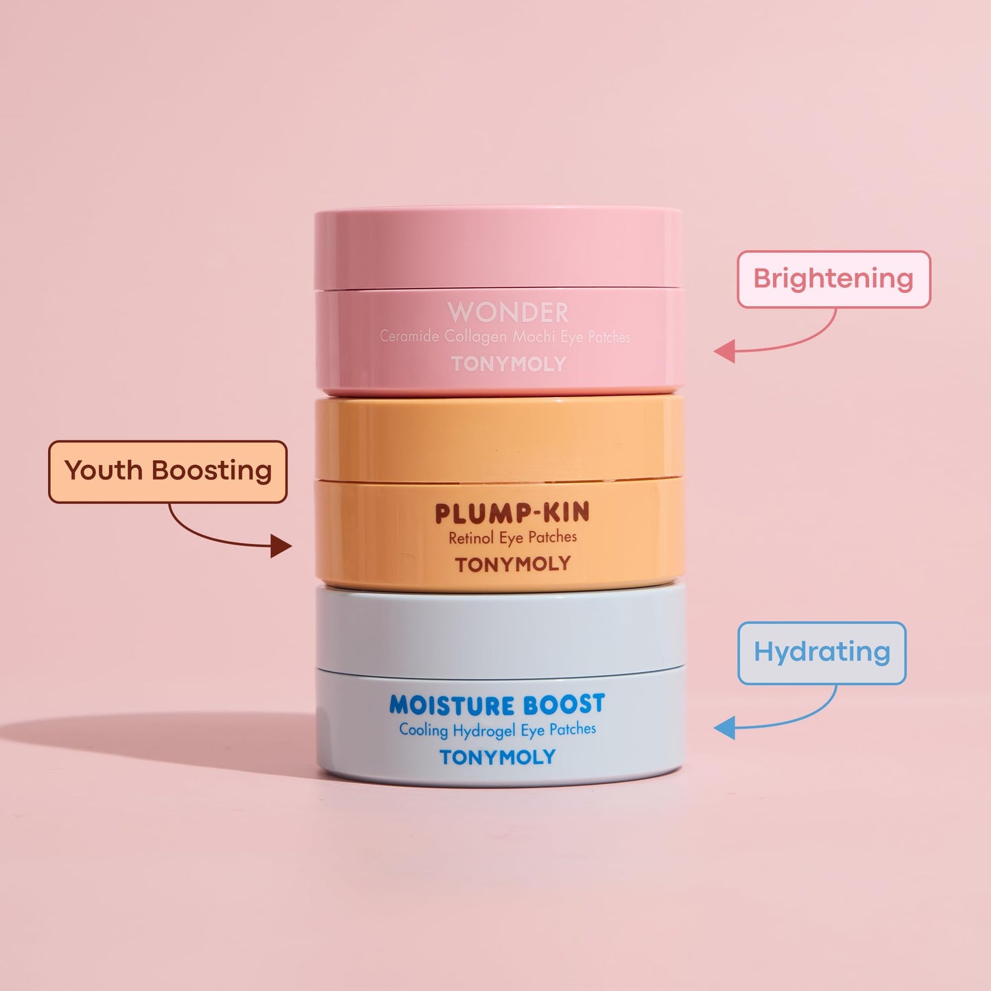 TONYMOLY Cooling Hydrogel Under Eye Patches, Moisture Boost Eye Treatment with Retinol, Ceramide & Collagen to Help Reduce Dark Circles, Support Skin Barrier & Plump Under Eyes, 30 Pairs