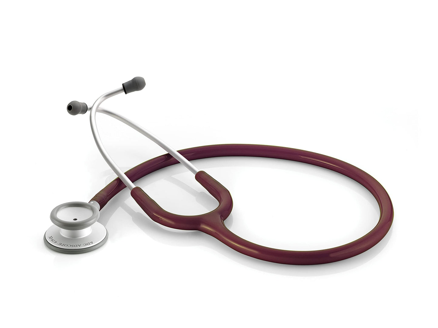 ADC Adscope Lite Model 619 Ultra Lightweight Clinician Stethoscope with Tunable AFD Technology, Burgundy
