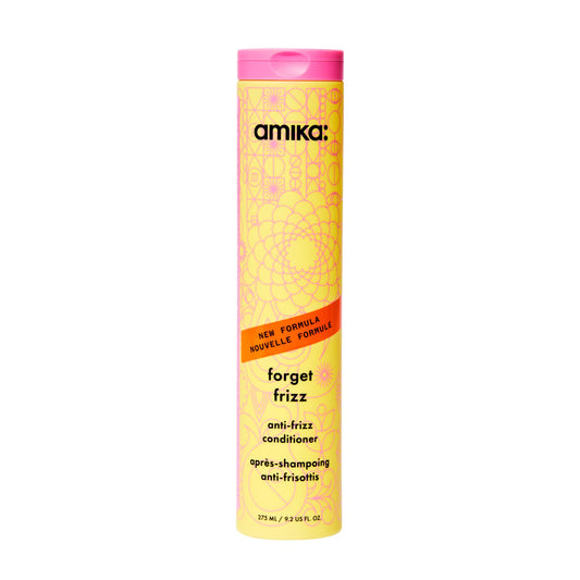 amika forget frizz anti-frizz conditioner | smoothing, humidity protection, up to 72 hour frizz control + lightweight hydration, for medium to thick coarse hair types 2a-4c