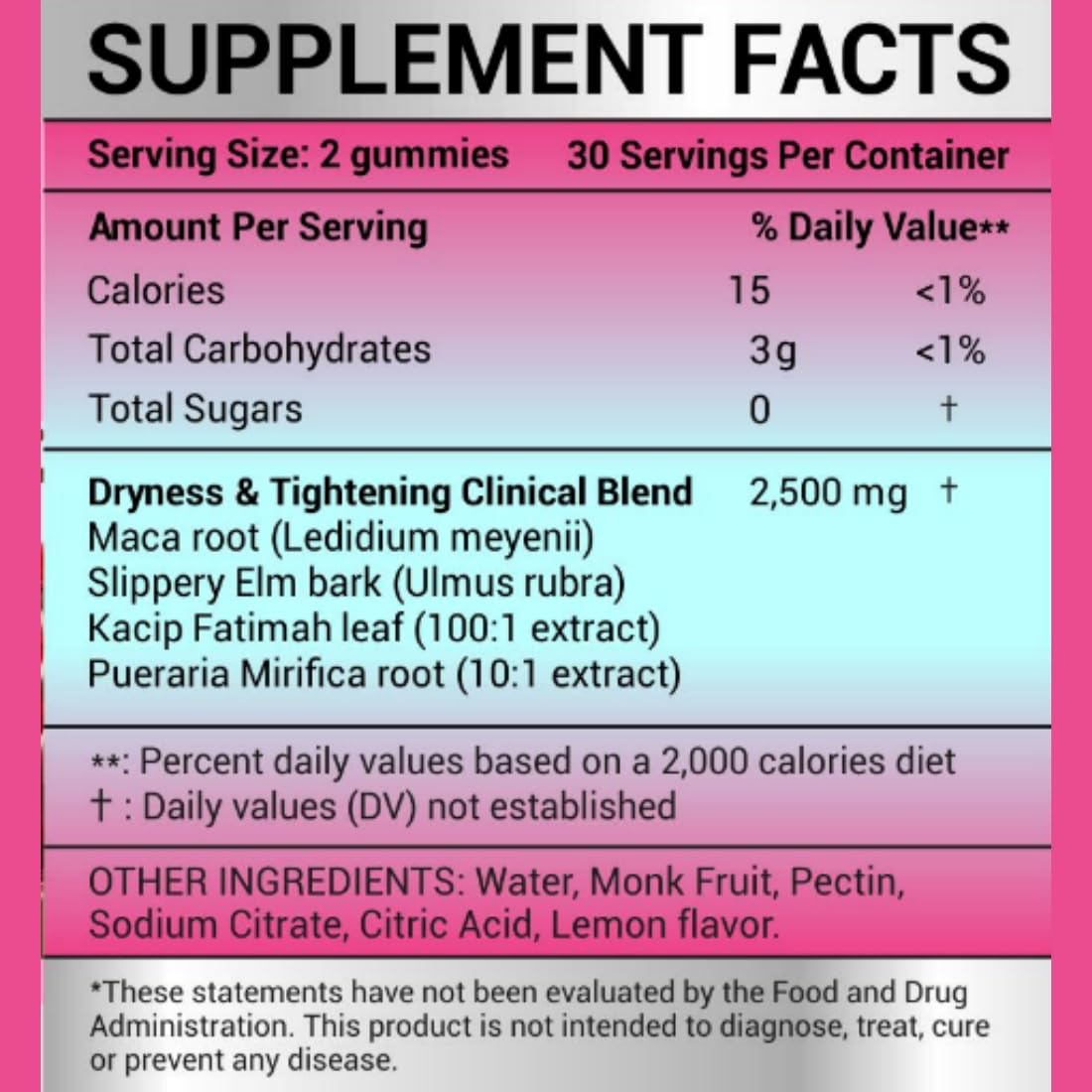 Vaginal Dryness Mosturizer | OBGYN-Formulated #1 Gummies for Vaginal Dryness Tightening | Hormone-Free Monk Fruit Sugar Free | Cocoa Strawberry Flavor 60 Vegan Gummies