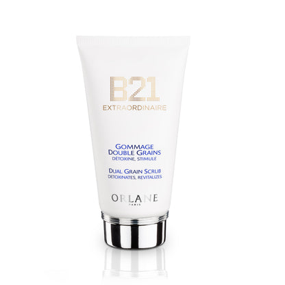Orlane – B21 Extraordinaire Dual Grain Scrub, 2.5 fl oz, Dual Exfoliation Face Scrub, Volcanic & Rice Grains, Renews Skin Texture, Smooths & Refines Pores, Elegant Fast-Absorbing Formula