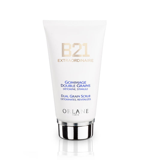 Orlane – B21 Extraordinaire Dual Grain Scrub, 2.5 fl oz, Dual Exfoliation Face Scrub, Volcanic & Rice Grains, Renews Skin Texture, Smooths & Refines Pores, Elegant Fast-Absorbing Formula