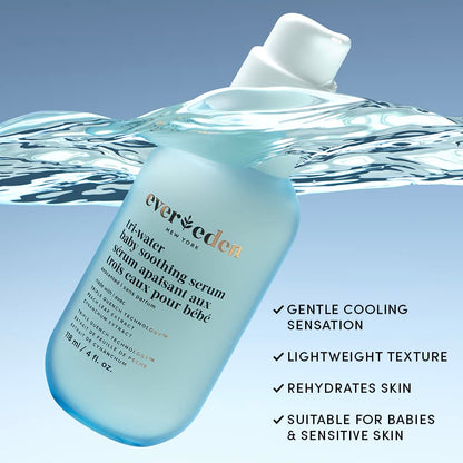 Evereden Tri Water Baby Serum, 4 fl oz. |Clean and Clean Baby Care | Non-toxic and Fragrance Free | Clean Ingredients
