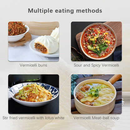 SIJIYUNLI-Longkou Vermicelli 100g/3.5oz glass noodles, fat free, low calorie, alternative to pasta