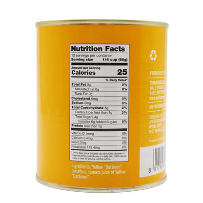 Yellow Cherry Tomatoes in Puree, Pomodorini, Daterini 28.22 oz (800g), 100% Italian, Cosi Come