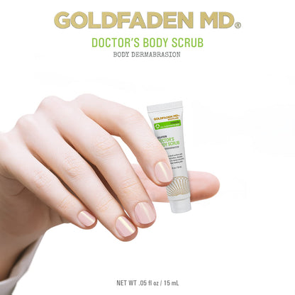 Goldfaden MD Doctor's Body Scrub Microdermabrasion w/Ruby Crystals, Bamboo Extract & Fruit Enzymes & Antioxidant-Rich Red Buffs | TRIAL .5 Fl Oz