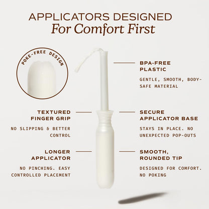 August Super Tampons - 24-Pack 100% Organic Cotton Tampons for Women and Anyone Who Menstruates, Non-Toxic, Fragrance-Free, and Hypoallergenic with Long Applicators