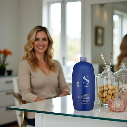 Alfaparf Milano Semi Di Lino Volume Shampoo For Fine Hair – Sulfate Free Volumizing Low Shampoo - Adds Intense Volume, Thickness and Body - Anti-Frizz - Professional Salon Quality
