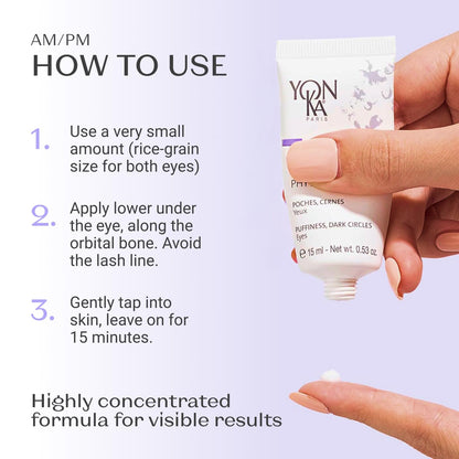 Yon-Ka Phyto-Contour Eye Cream (200 ml) Anti-Aging Under Eye Cream for Dark Circles and Puffilness, Tone and Firm with Vitamin E and Aloe Vera, Paraben-Free