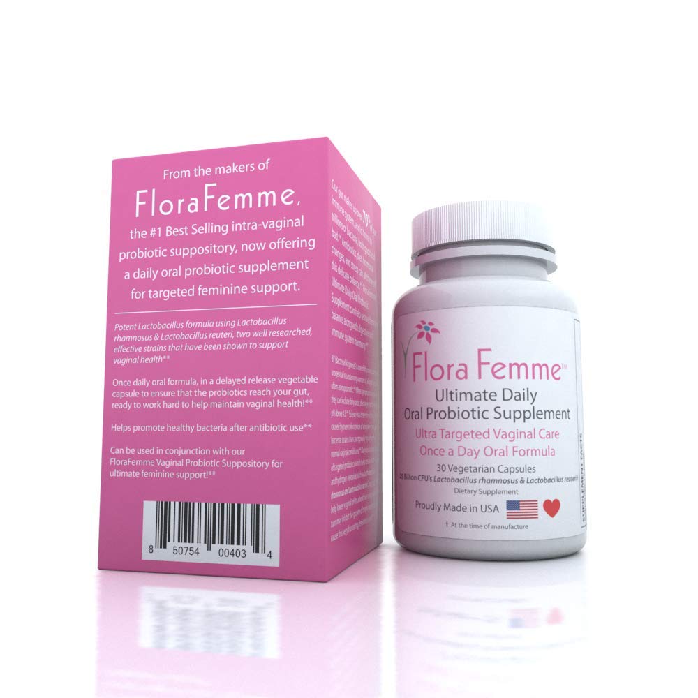 Ultimate Daily Oral Probiotic Supplement - Support Urinary Tract & Vaginal Health - Eliminate Vaginal Odor, Balance pH, & Restore Proper Gut & Vaginal Flora - Ultra Potent Women's Blend