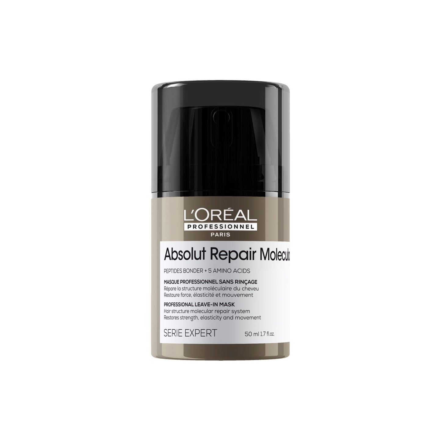L'Oréal Professionnel Paris Absolut Repair Molecular Leave In Mask - Smooths and Strengthens Hair For All Damaged Hair Types, Protects from Heat