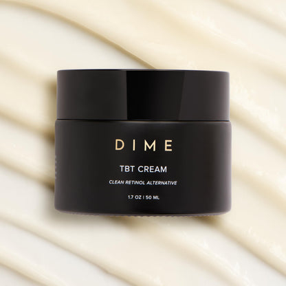 DIME Beauty TBT Cream - Gentle Antiwrinkle Cream for Women with Bakuchiol for Face Wrinkles - Anti-Aging Face Moisturizer and Forehead Wrinkle Cream for Smoother Younger Looking Skin 1.7 oz / 50ml