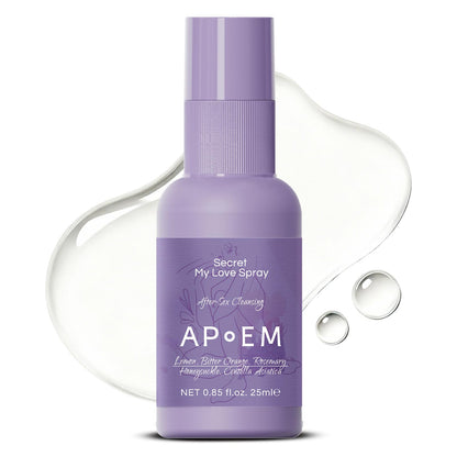 APoEM Secret My Love Intimate Spray (3 x 25ml) – Natural Deodorizing Feminine Spray for Women, pH Balanced, Before & After Intimacy, Helps Reduce Odor & Discomfort, Spanish Brand