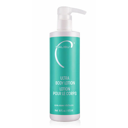 Malibu C Ultra Body Lotion - Hydrating Lotion for Extremely Dry Skin - Delivers Weightless Moisture & Radiant Glow - Safe for All Skin Types (16 fl oz)