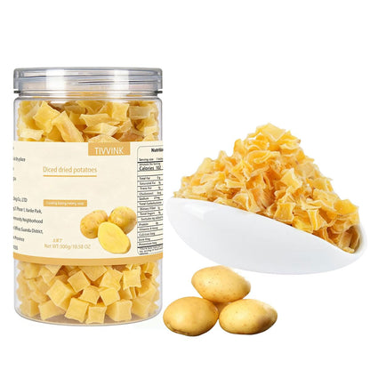Dehydrated Diced Potatoes 180g/6.34OZ, Dried Potato Pieces,For Hash Browns,Stews,Soups,Home Fries.