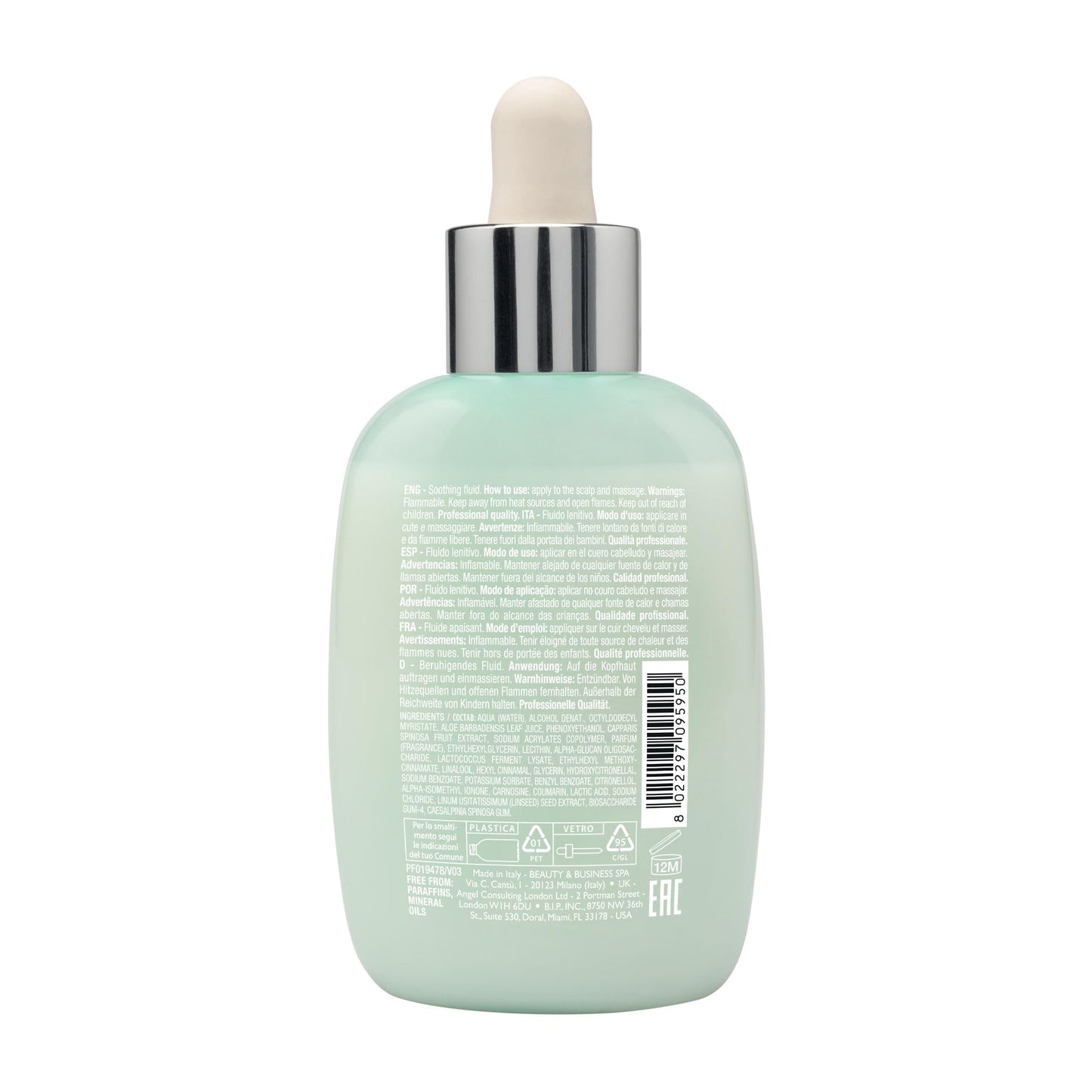 Alfaparf Milano Semi di Lino Scalp Relief Calming Tonic for Sensitive Skin - Immediate Calming Effect - Soothes, Brings Comfort and Hydrates - Itch Relief - Professional Salon Quality - 4.23 Fl Oz