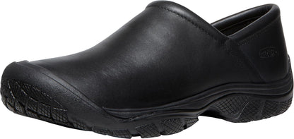 KEEN Utility Men's PTC Clog Non Slip Chef Work Shoe,Black/Black,9.5
