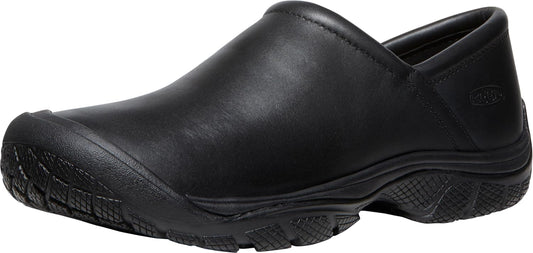 KEEN Utility Men's PTC Clog Non Slip Chef Work Shoe,Black/Black,9.5