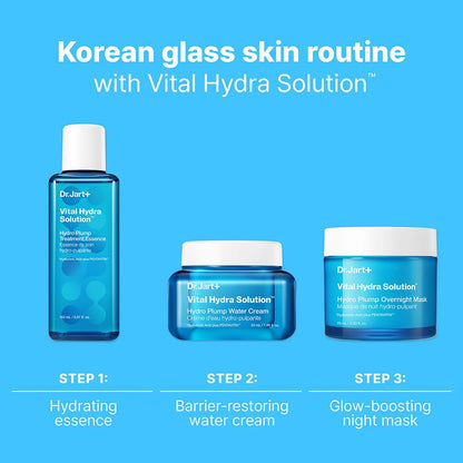 Dr.Jart+ Vital Hydra Solution Hydro Plump Overnight Korean Face Mask with Hyaluronic Acid for Glass Skin | Korean Skin Care, 2.53 Fl Oz