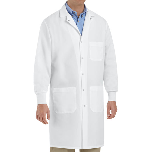 Red Kap Unisex Adult Specialized Cuffed Lab Coat With 3 Exterior Front Pockets