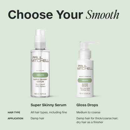 Paul Mitchell Super Skinny Serum Blowout Primer, Speeds Up Drying Time, Humidity Resistant, For All Hair Types