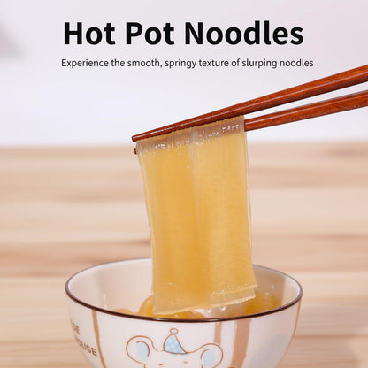 SODGHYTR Chinese Glass Noodles,35.28 oz (Pack of 4), Sweet Potato Noodles, Chewy Wide Noodles, Kuanfen, Sichuan Extra Wide Vermicelli,Hot Pot Noodles for Japchae Dish and Soup, 宽粉